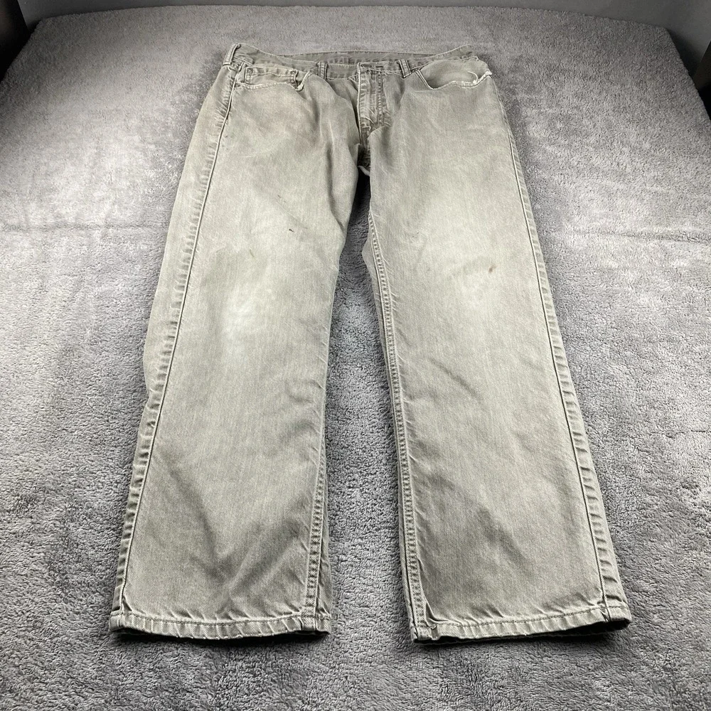 Levis‎ 559 Relaxed Straight Fit Jeans Mens 36x28 Beige Mid Rise 100% Cotton